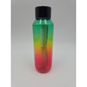Rare! Starbucks Ombre Rainbow Glass Water Bottle 20oz  - Summer 2022 Release